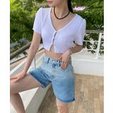 グラデーションウォッシングデニムショーツ | by muni:r | 詳細画像42 