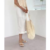 ナチュラルスリットロングスカート | by muni:r | 詳細画像1 