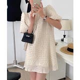 フェミニンエンボスバルーンワンピース | by muni:r | 詳細画像2