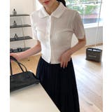 サマーカラークロップドブラウス | by muni:r | 詳細画像13 