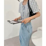 ラブリーチェックフリルブラウス | by muni:r | 詳細画像4 