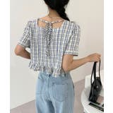 ラブリーチェックフリルブラウス | by muni:r | 詳細画像7 