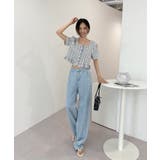 ラブリーチェックフリルブラウス | by muni:r | 詳細画像9 