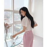 スクエアサイドリボンブラウス | by muni:r | 詳細画像11 