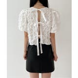 バックリボンポイントエンボスブラウス | by muni:r | 詳細画像18 