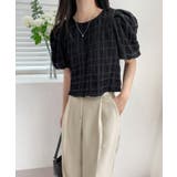 バックリボンポイントエンボスブラウス | by muni:r | 詳細画像21 