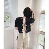 バックリボンポイントエンボスブラウス | by muni:r | 詳細画像24 