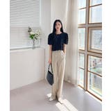 バックリボンポイントエンボスブラウス | by muni:r | 詳細画像31 