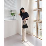 バックリボンポイントエンボスブラウス | by muni:r | 詳細画像32 