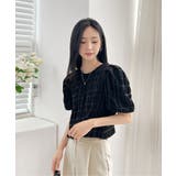 バックリボンポイントエンボスブラウス | by muni:r | 詳細画像33 