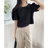 バックリボンポイントエンボスブラウス | by muni:r | 詳細画像34 