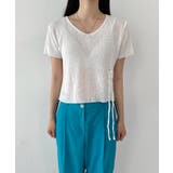 クロップシャーリングストラップニット | by muni:r | 詳細画像17 