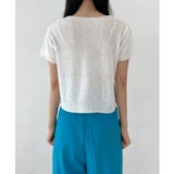 クロップシャーリングストラップニット | by muni:r | 詳細画像19 