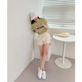 クロップシャーリングストラップニット | by muni:r | 詳細画像35 