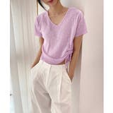 クロップシャーリングストラップニット | by muni:r | 詳細画像36 