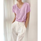 クロップシャーリングストラップニット | by muni:r | 詳細画像38 