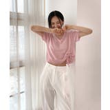 クロップシャーリングストラップニット | by muni:r | 詳細画像49 