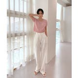 クロップシャーリングストラップニット | by muni:r | 詳細画像54 