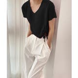 クロップシャーリングストラップニット | by muni:r | 詳細画像58 