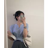 Vネックカラーリブニット | by muni:r | 詳細画像40