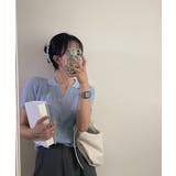 Vネックカラーリブニット | by muni:r | 詳細画像43