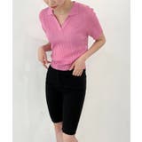 Vネックカラーリブニット | by muni:r | 詳細画像53