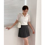 Vネックカラーリブニット | by muni:r | 詳細画像6