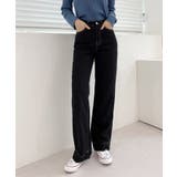 ブラック | ステッチワイドパンツ | by muni:r