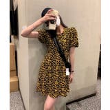 フラワーパターンミニワンピース | by muni:r | 詳細画像3 