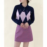 アーガイルチェッククロップニット | by muni:r | 詳細画像19 