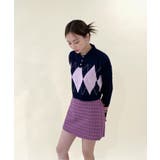 アーガイルチェッククロップニット | by muni:r | 詳細画像21 