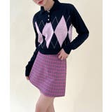 アーガイルチェッククロップニット | by muni:r | 詳細画像26 