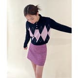 アーガイルチェッククロップニット | by muni:r | 詳細画像30 