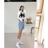 アーガイルチェッククロップニット | by muni:r | 詳細画像4 