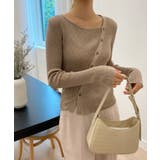 アンバランス斜線ニットカーディガン | by muni:r | 詳細画像15