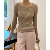 アンバランス斜線ニットカーディガン | by muni:r | 詳細画像17