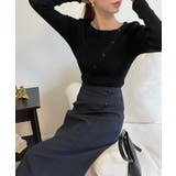 アンバランス斜線ニットカーディガン | by muni:r | 詳細画像3