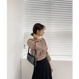 パフショルダースクエアネッククロップドブラウス | by muni:r | 詳細画像36