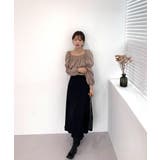 パフショルダースクエアネッククロップドブラウス | by muni:r | 詳細画像40