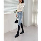 パフショルダースクエアネッククロップドブラウス | by muni:r | 詳細画像9