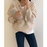 デイリールーズフィットカラーハーフジップ | by muni:r | 詳細画像1 