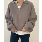 デイリールーズフィットカラーハーフジップ | by muni:r | 詳細画像12 