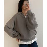 デイリールーズフィットカラーハーフジップ | by muni:r | 詳細画像13 