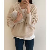 デイリールーズフィットカラーハーフジップ | by muni:r | 詳細画像4 