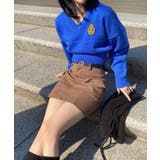 ワッペン刺繍Vネックニット | by muni:r | 詳細画像18