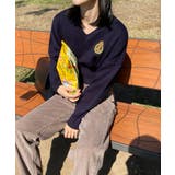 ワッペン刺繍Vネックニット | by muni:r | 詳細画像32