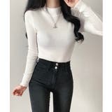 ハーフタートルネックリブ長袖ニット | by muni:r | 詳細画像3