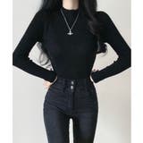 ハーフタートルネックリブ長袖ニット | by muni:r | 詳細画像5