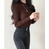 ハーフタートルネックリブ長袖ニット | by muni:r | 詳細画像7