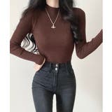 ハーフタートルネックリブ長袖ニット | by muni:r | 詳細画像8